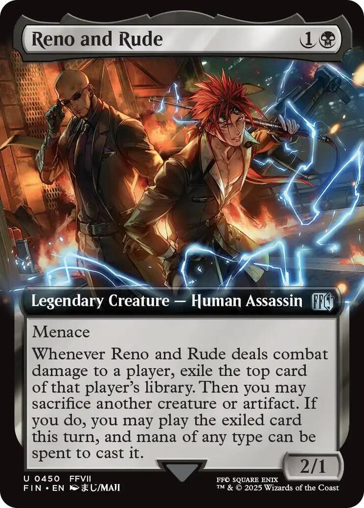 Reno and Rude  450/309 (FINAL FANTASY)  - Extended Art Foil | Chromatic Games