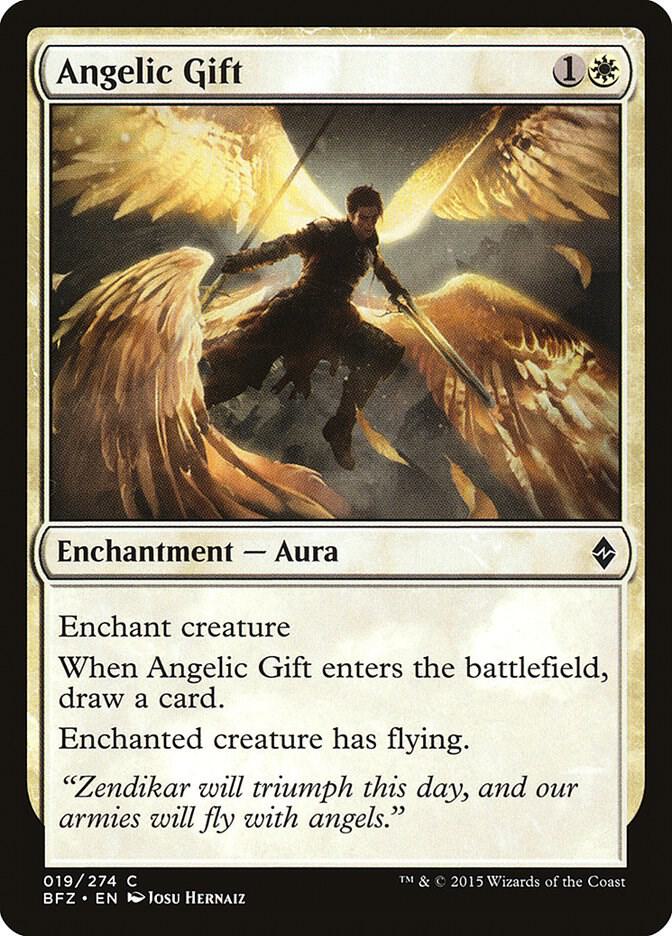 Angelic Gift 19/274 (Battle for Zendikar)  | Chromatic Games
