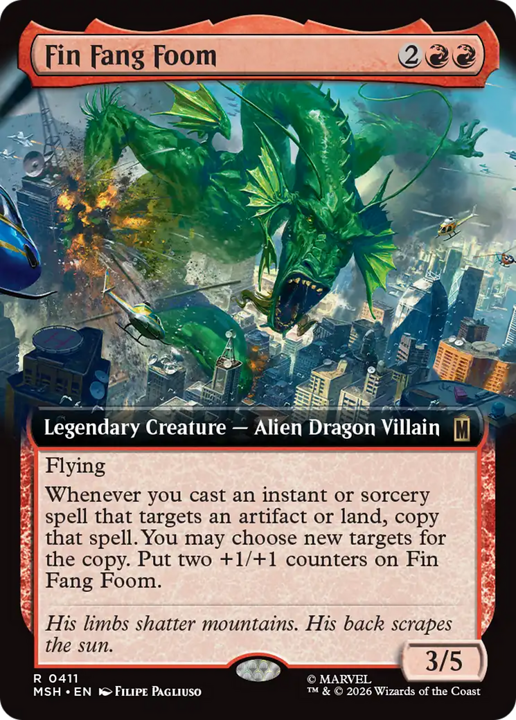 Fin Fang Foom (Extended Art) [Marvel Super Heroes] | Chromatic Games