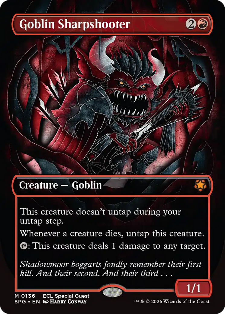 Goblin Sharpshooter (Borderless) [Lorwyn Eclipsed Special Guests] | Chromatic Games