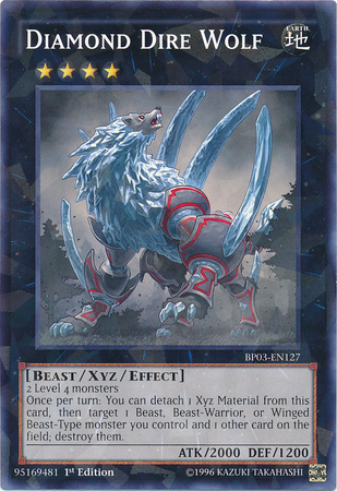 Diamond Dire Wolf [BP03-EN127] Shatterfoil Rare | Chromatic Games