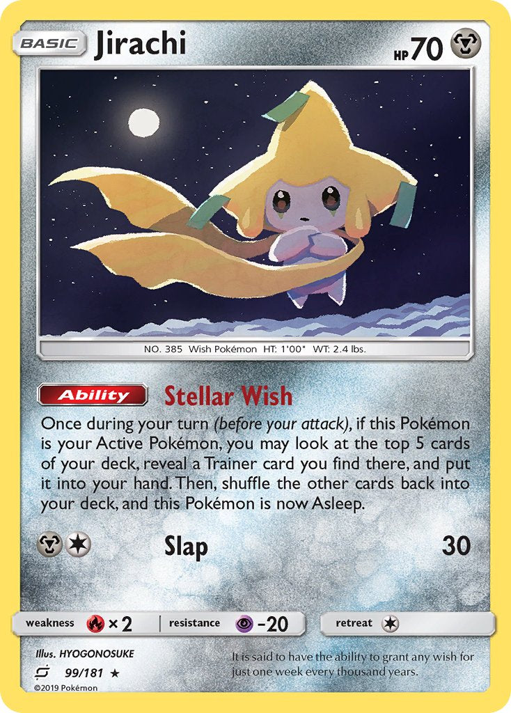 Jirachi (99/181) (Theme Deck Exclusive) [Sun & Moon: Team Up] | Chromatic Games