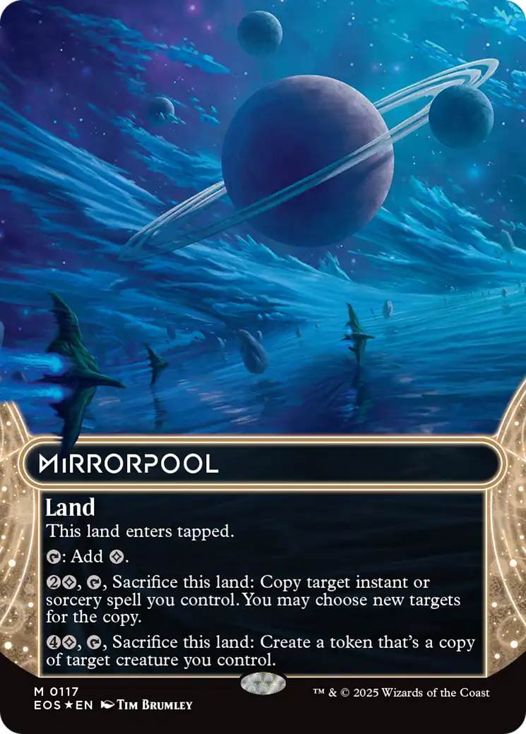 Mirrorpool (0117) (Borderless) (Galaxy Foil) [Edge of Eternities: Stellar Sights] | Chromatic Games