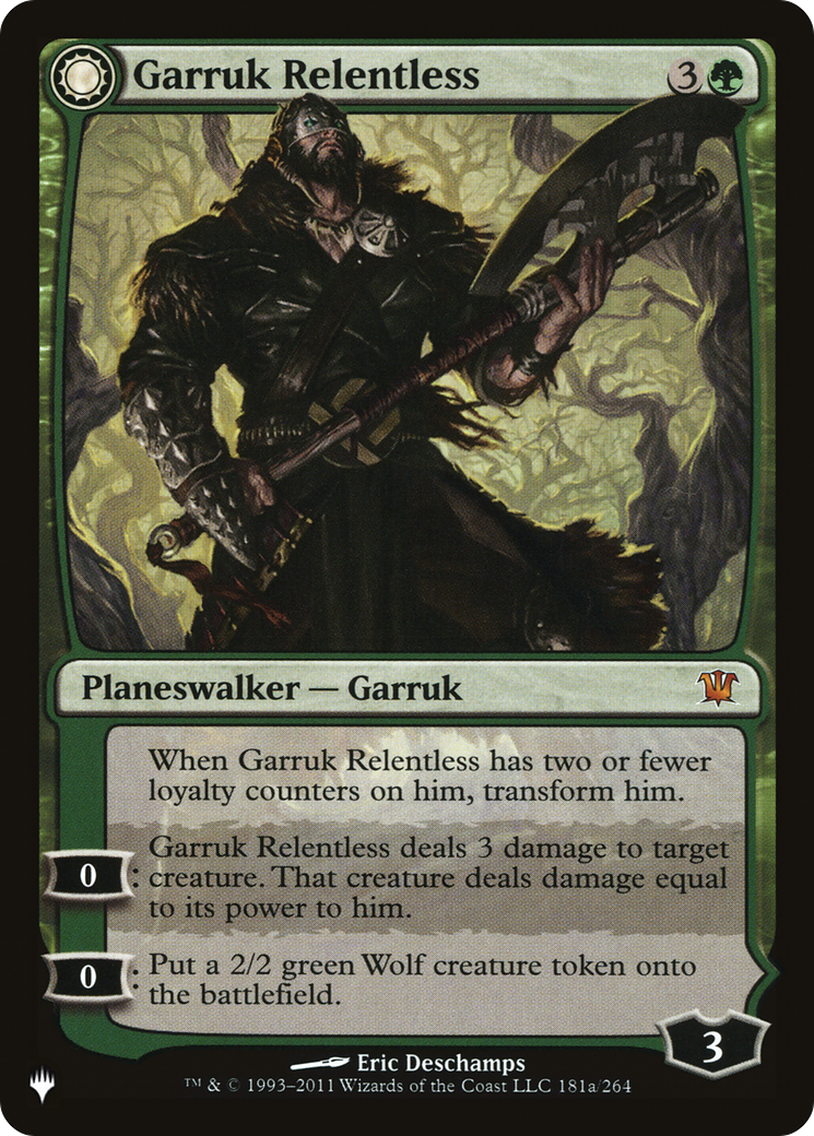 Garruk Relentless // Garruk, the Veil-Cursed [Secret Lair: From Cute to Brute] | Chromatic Games