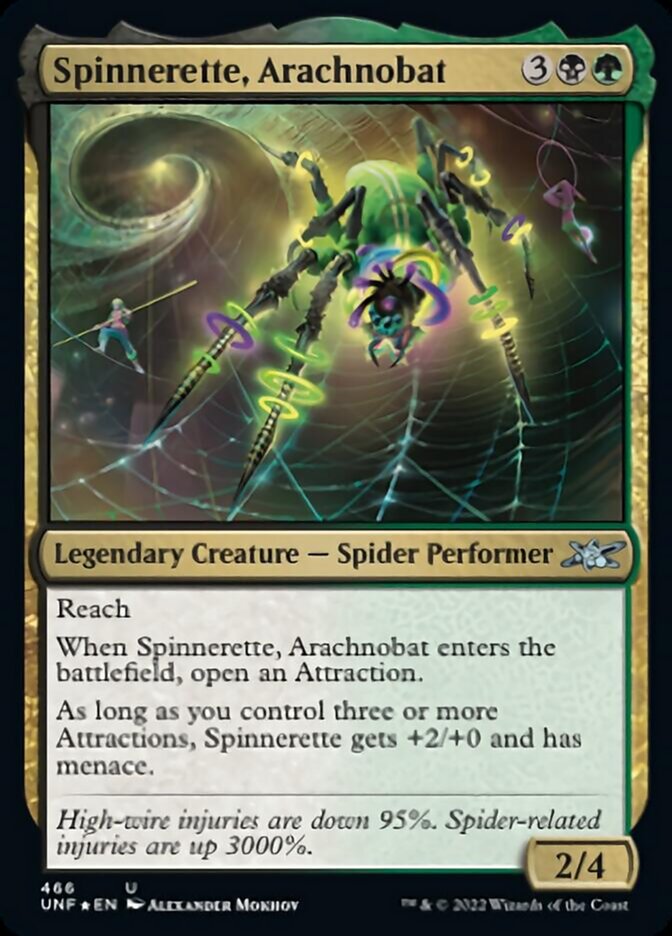 Spinnerette, Arachnobat (Galaxy Foil) [Unfinity] | Chromatic Games