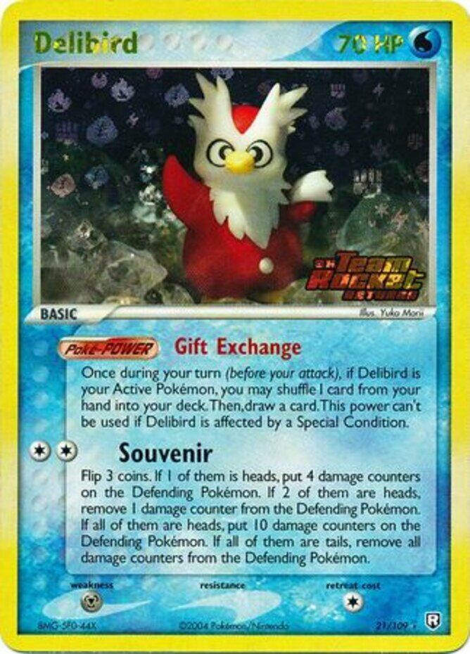 Delibird (21/109) (Stamped) [EX: Team Rocket Returns] | Chromatic Games