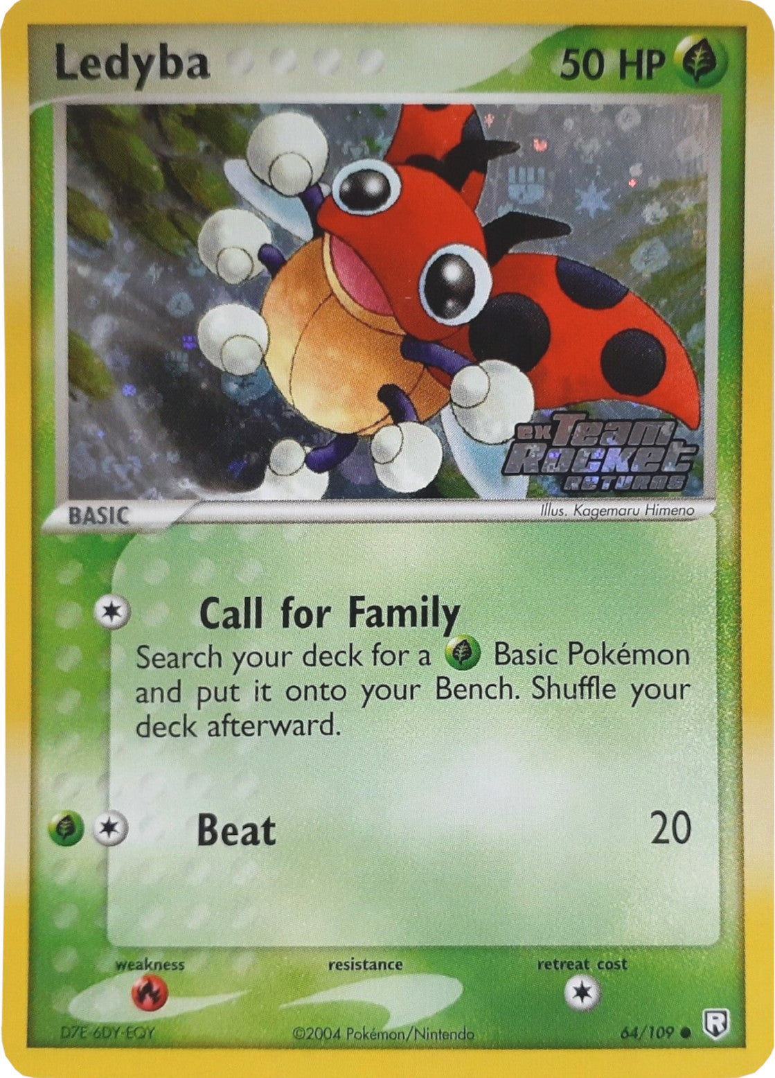 Ledyba (64/109) (Stamped) [EX: Team Rocket Returns] | Chromatic Games