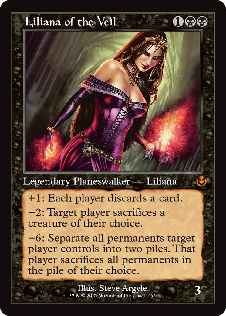 Liliana of the Veil (Retro Frame) [Innistrad Remastered] | Chromatic Games