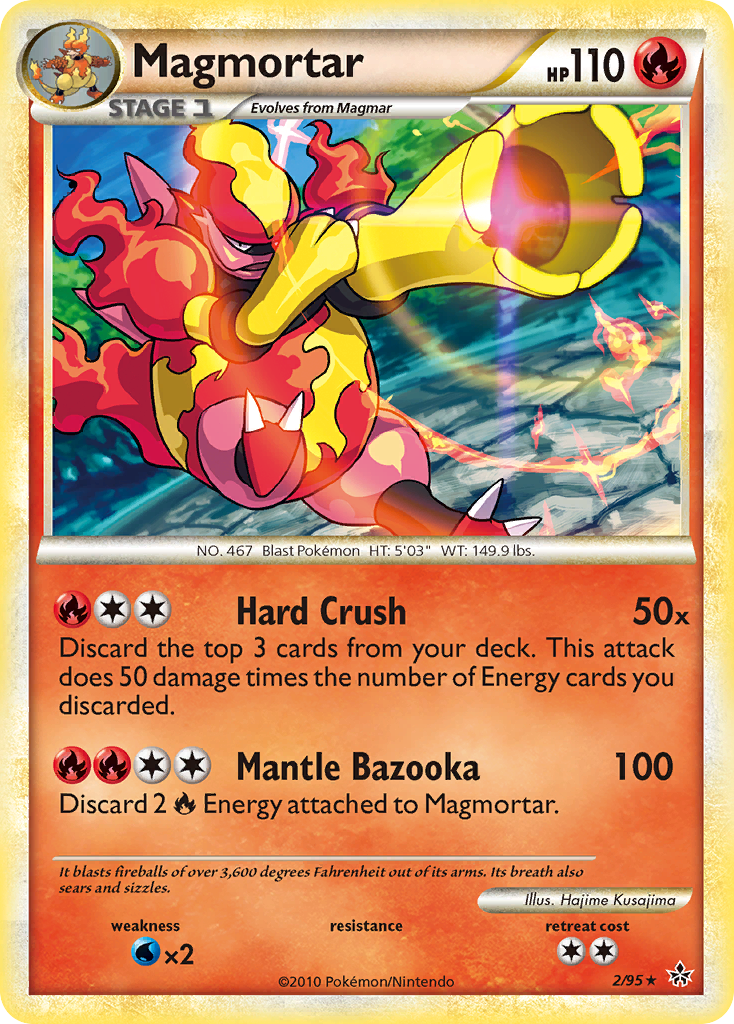 Magmortar (2/95) [HeartGold & SoulSilver: Unleashed] | Chromatic Games