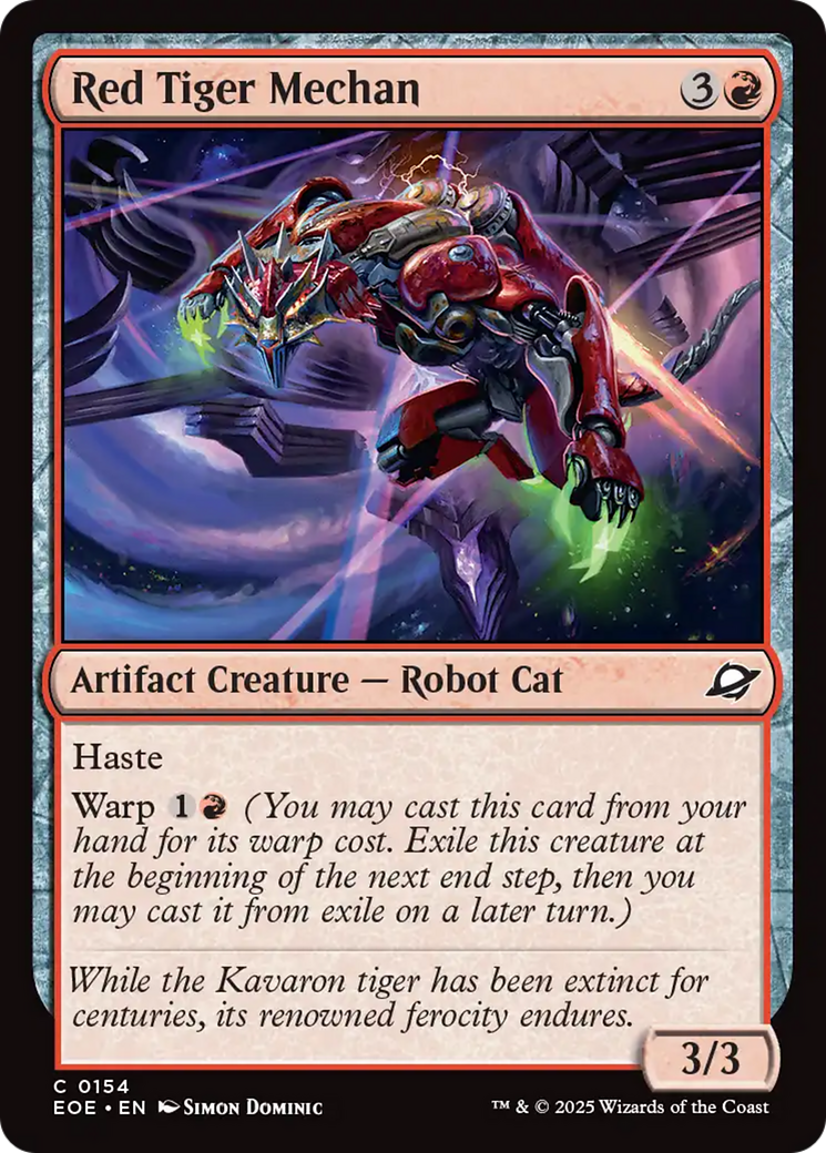 Red Tiger Mechan [Edge of Eternities] | Chromatic Games