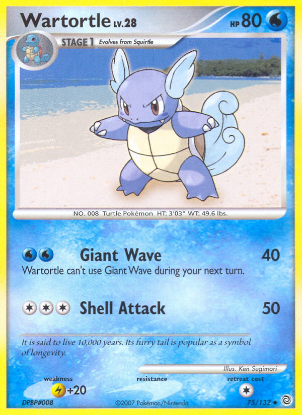 Wartortle (75/132) [Diamond & Pearl: Secret Wonders] | Chromatic Games