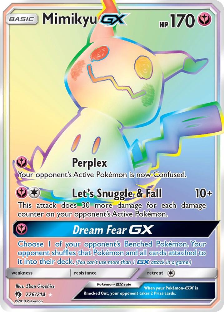 Mimikyu GX Secret 226/214 (SM - Lost Thunder)  - Holofoil | Chromatic Games