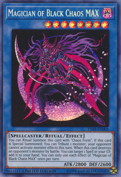 Magician of Black Chaos MAX [TN19-EN002] Prismatic Secret Rare | Chromatic Games