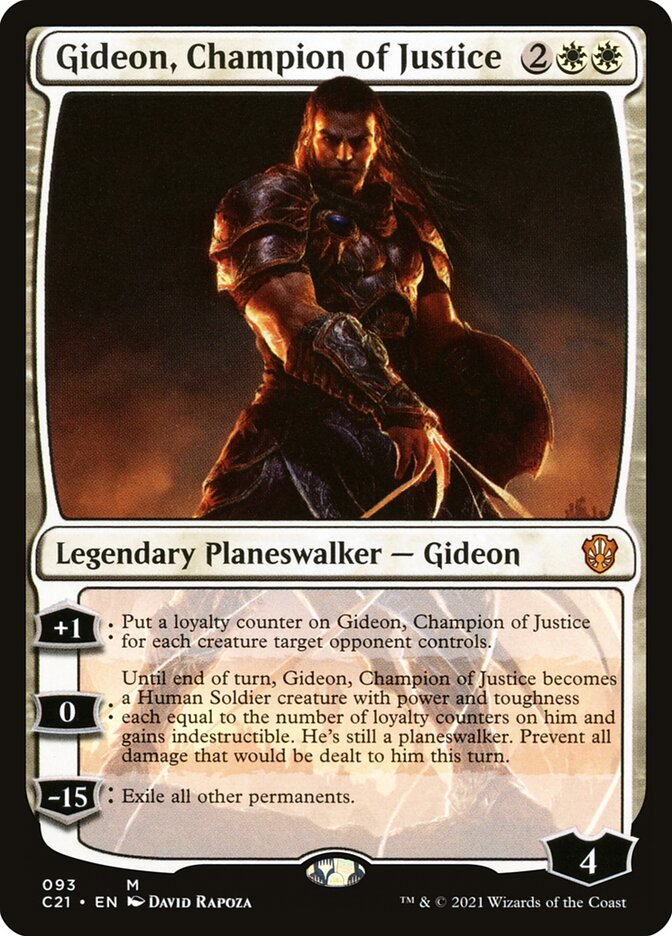 Gideon, Champion of Justice 93/81 (Commander 2021)  | Chromatic Games