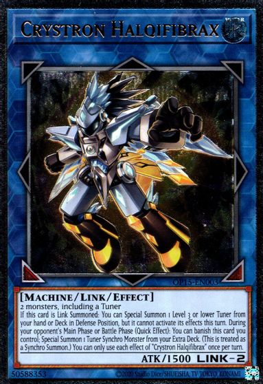 Crystron Halqifibrax [OP15-EN003] Ultimate Rare | Chromatic Games