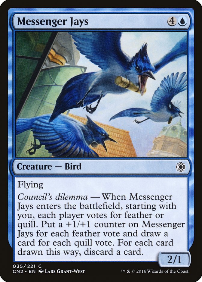 Messenger Jays 35/221 (Conspiracy: Take the Crown)  | Chromatic Games