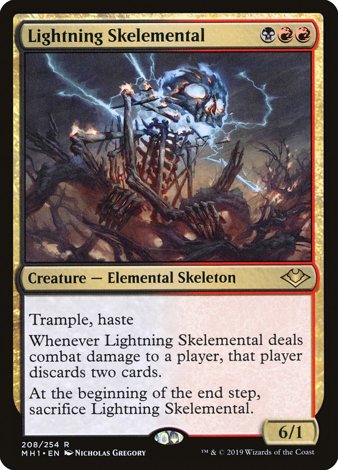 Lightning Skelemental [Modern Horizons] | Chromatic Games