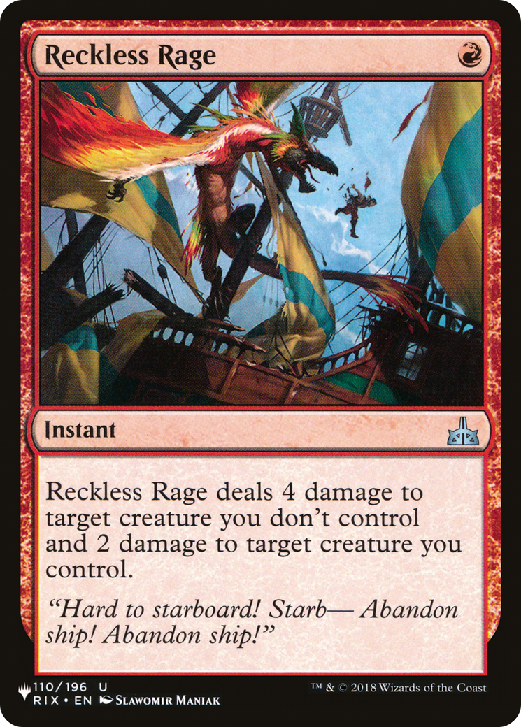 Reckless Rage [The List] | Chromatic Games