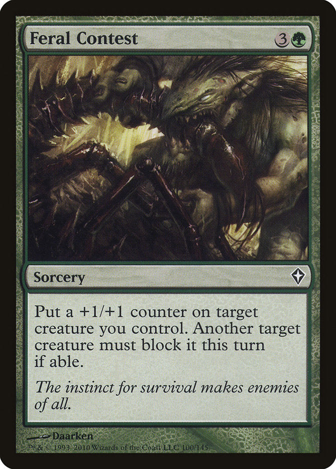 Feral Contest 100/145 (Worldwake)  | Chromatic Games