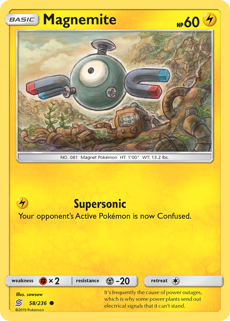 Magnemite (58/236) [Sun & Moon: Unified Minds] | Chromatic Games