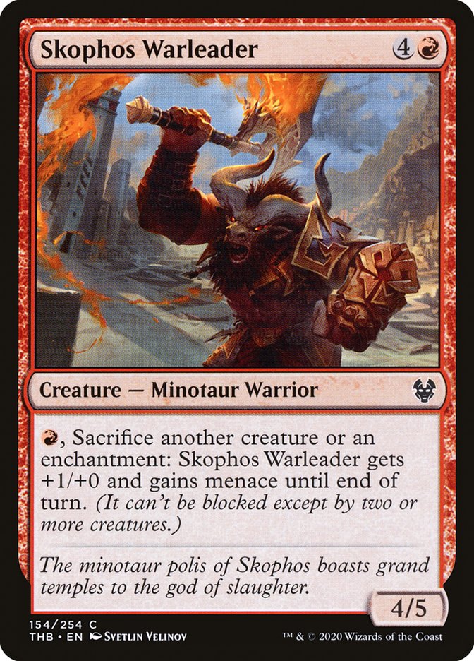 Skophos Warleader 154/254 (Theros Beyond Death)  | Chromatic Games