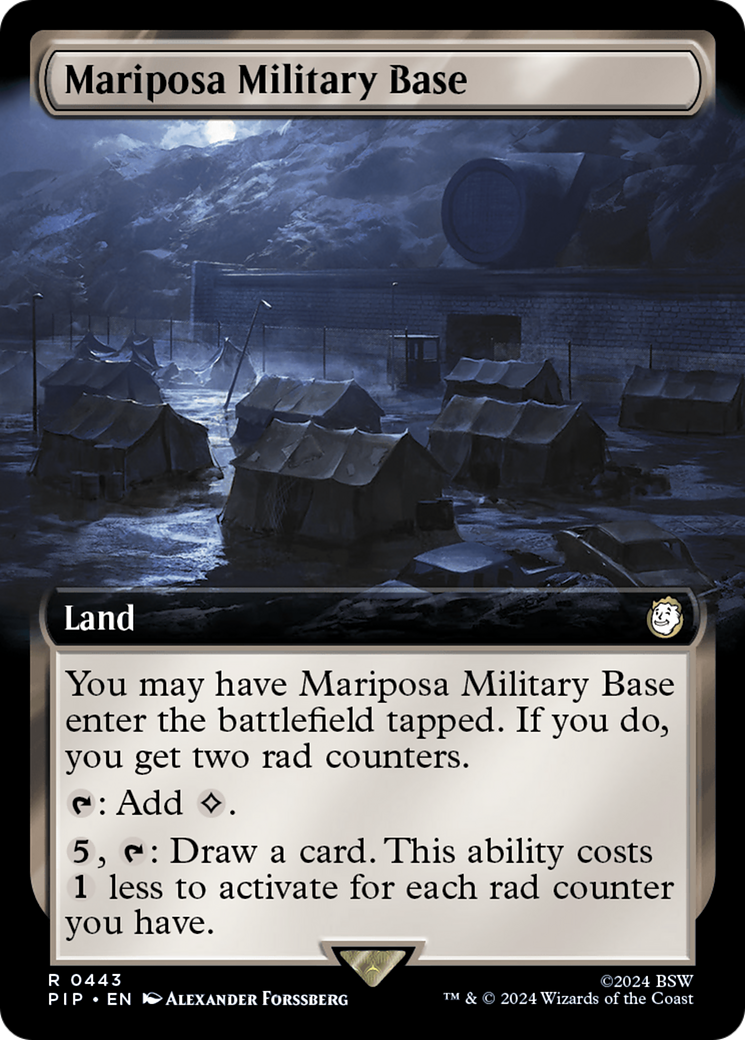 Mariposa Military Base (Extended Art) [Fallout] | Chromatic Games