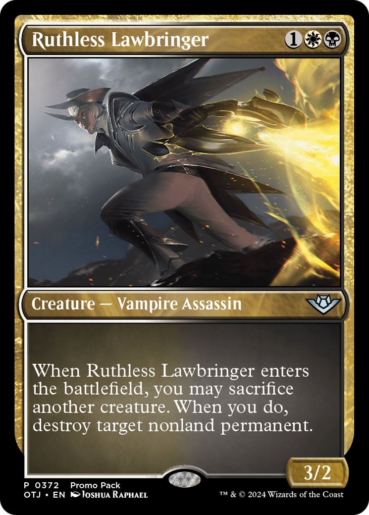 Ruthless Lawbringer (Promo Pack) [Outlaws of Thunder Junction Promos] | Chromatic Games