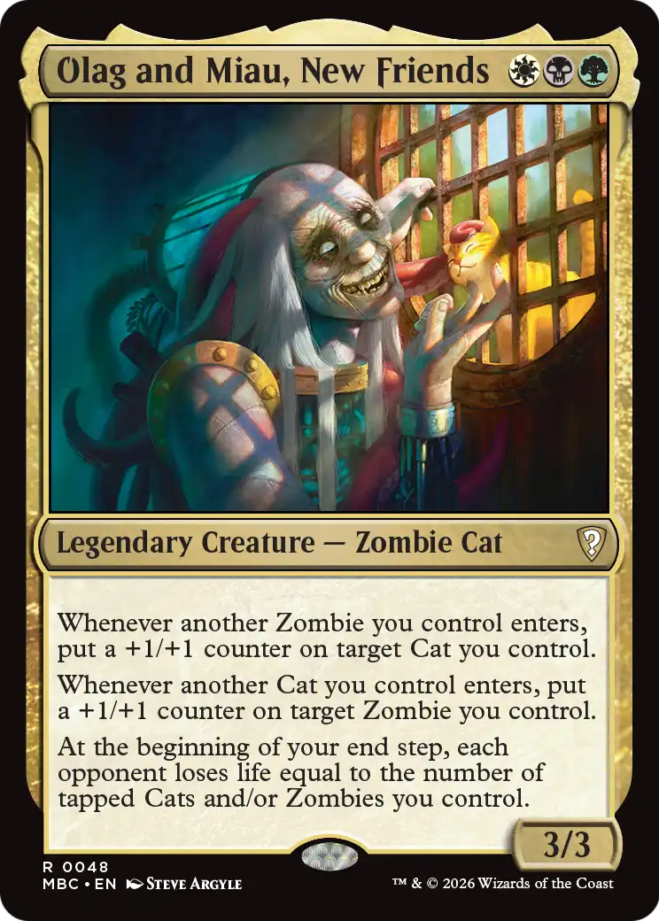 Olag and Miau, New Friends [Mystery Booster: Commander Edition] | Chromatic Games