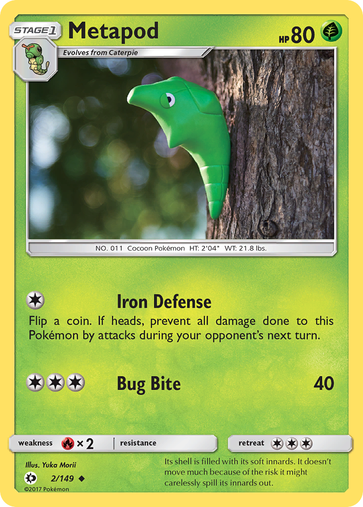 Metapod (2/149) [Sun & Moon: Base Set] | Chromatic Games