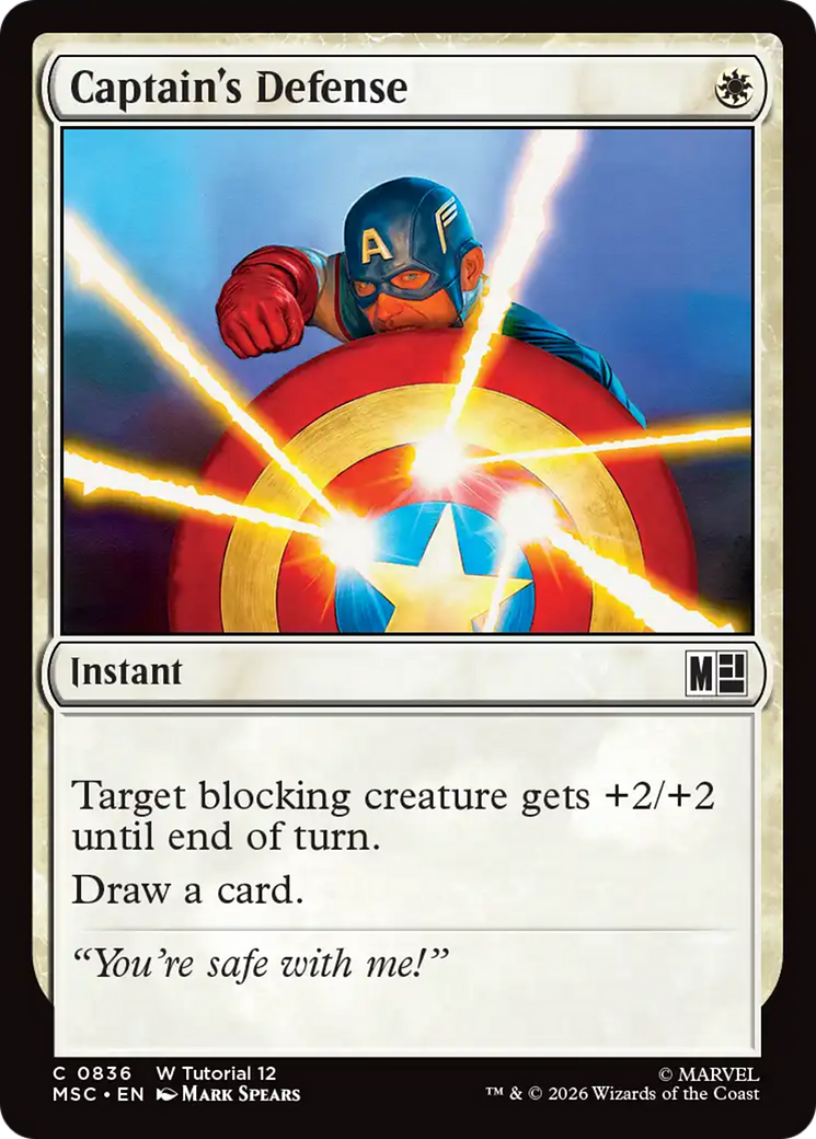 Captain's Defense [Marvel Super Heroes Commander] | Chromatic Games