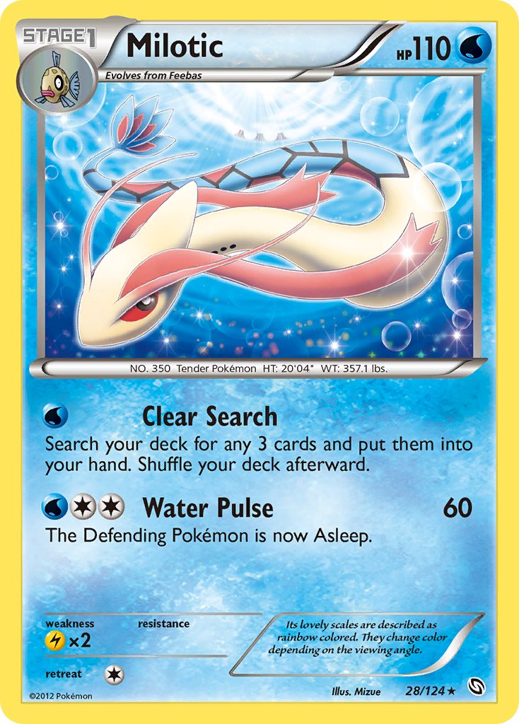 Milotic (28/124) (Theme Deck Exclusive) [Black & White: Dragons Exalted] | Chromatic Games