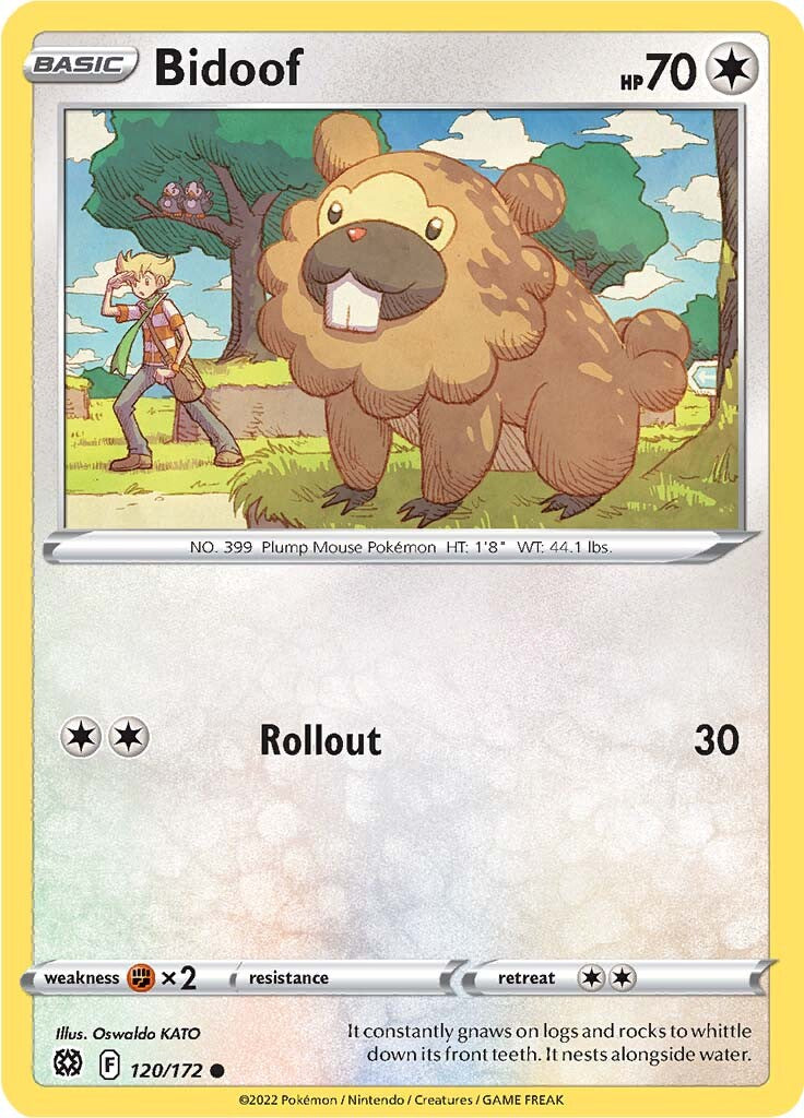 Bidoof (120/172) [Sword & Shield: Brilliant Stars] | Chromatic Games