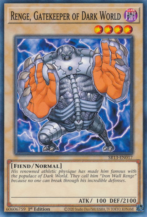 Renge, Gatekeeper of Dark World [SR13-EN017] Common | Chromatic Games