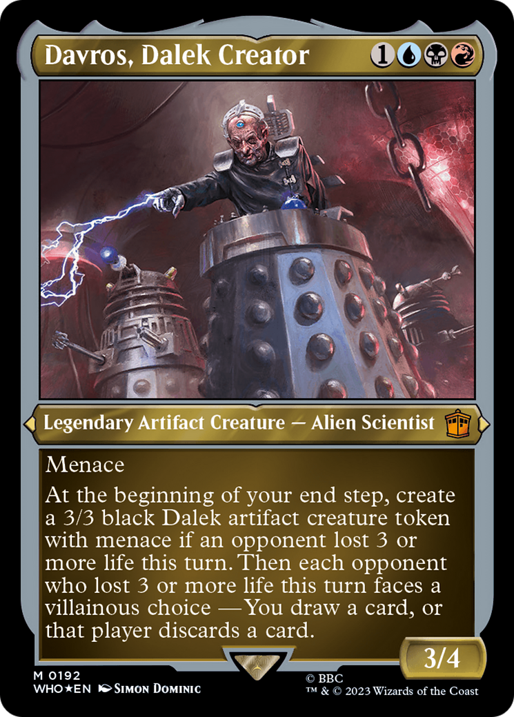 Davros, Dalek Creator (Display Commander) - Thick Stock [Doctor Who] | Chromatic Games