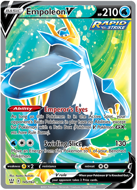 Empoleon V (145/163) [Sword & Shield: Battle Styles] | Chromatic Games