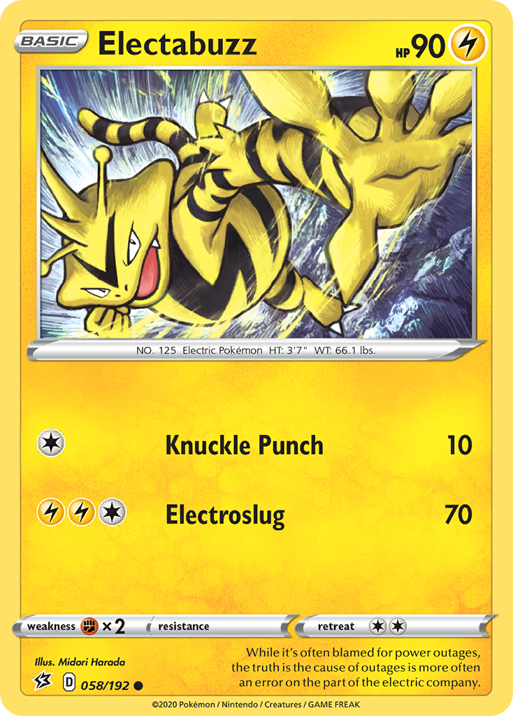 Electabuzz (058/192) [Sword & Shield: Rebel Clash] | Chromatic Games