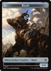 Beast (0010) // Beast (0011) Double-Sided Token [Aetherdrift Commander] | Chromatic Games