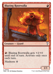 Blazing Rootwalla (White Border) [Mystery Booster 2] | Chromatic Games