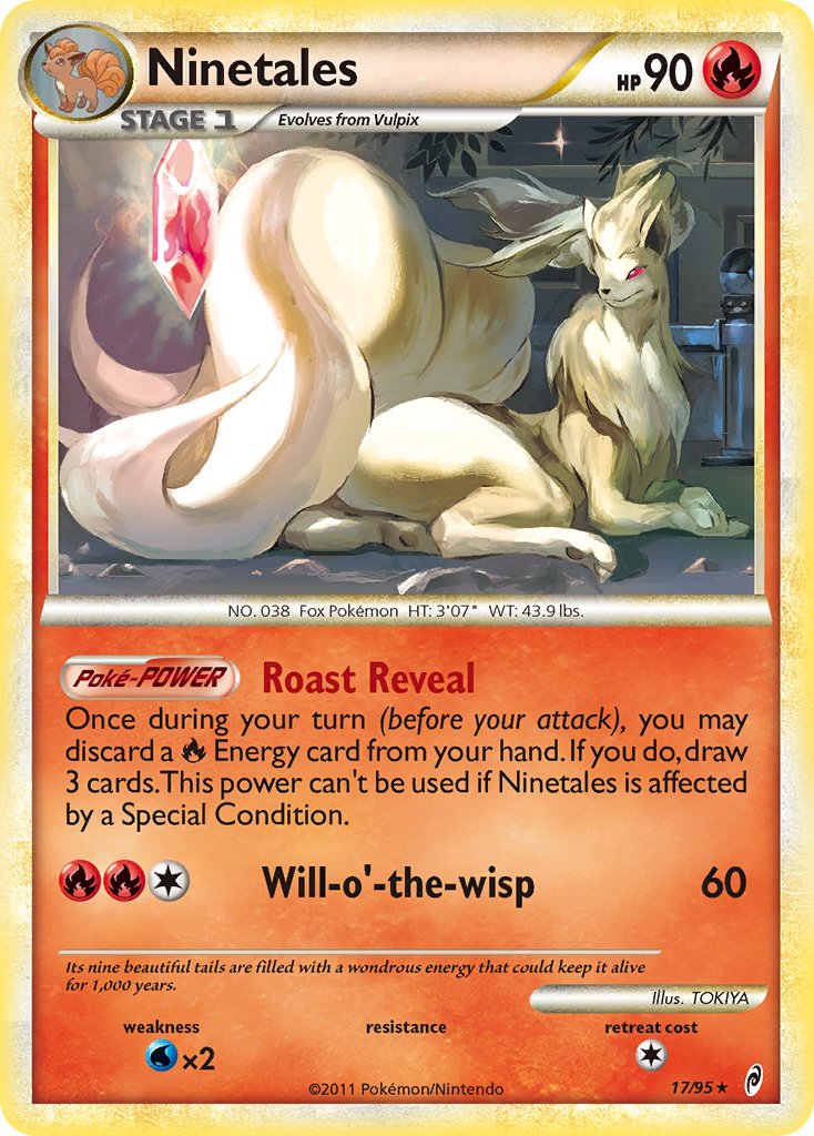 Ninetales (17/95) (Theme Deck Exclusive) [HeartGold & SoulSilver: Call of Legends] | Chromatic Games