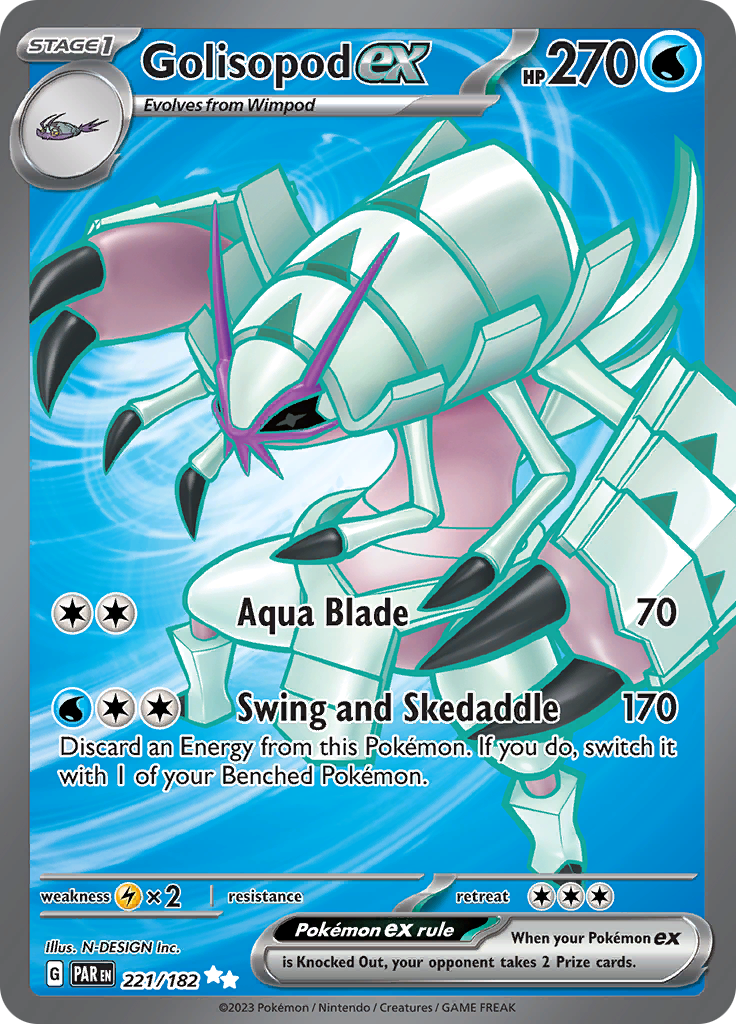 Golisopod ex (221/182) [Scarlet & Violet: Paradox Rift] | Chromatic Games