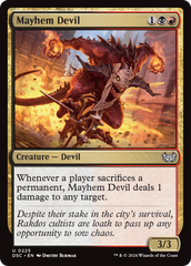 Mayhem Devil [Duskmourn: House of Horror Commander] | Chromatic Games