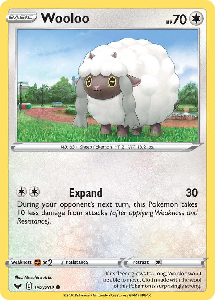 Wooloo (152/202) [Sword & Shield: Base Set] | Chromatic Games