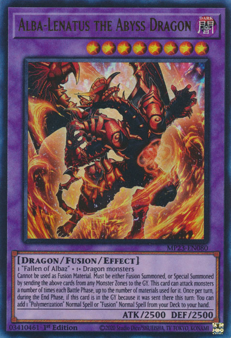 Alba-Lenatus the Abyss Dragon [MP23-EN080] Ultra Rare | Chromatic Games