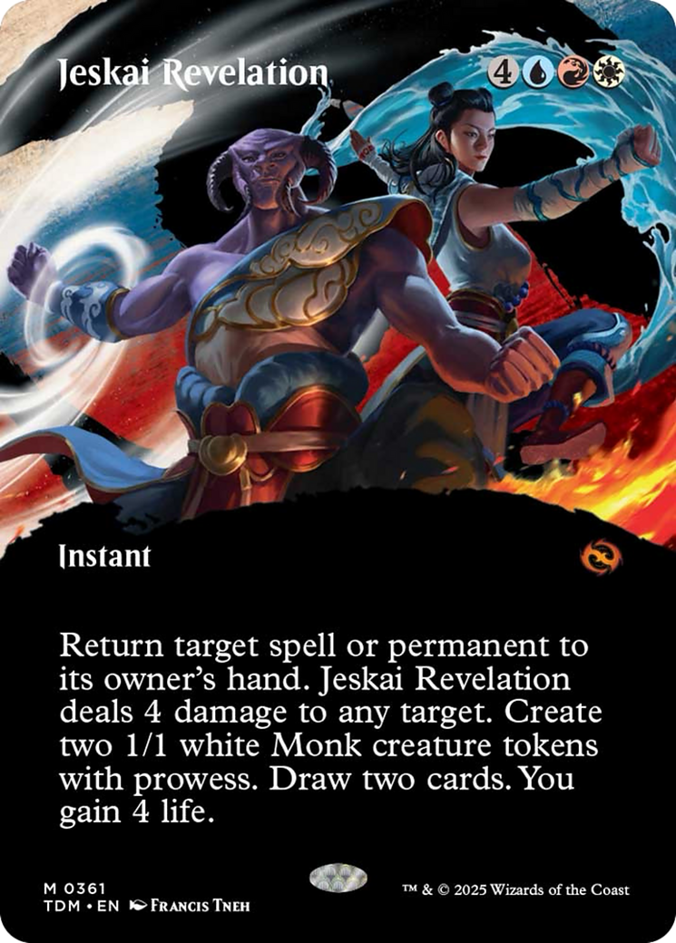 Jeskai Revelation (Borderless) [Tarkir: Dragonstorm] | Chromatic Games