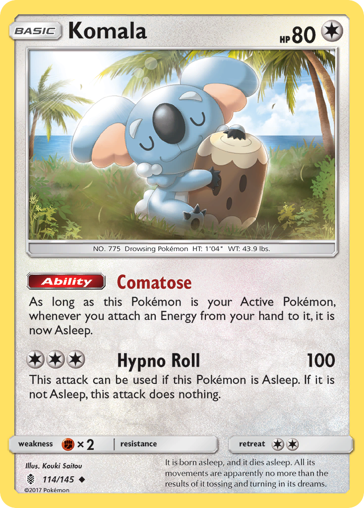 Komala (114/145) [Sun & Moon: Guardians Rising] | Chromatic Games