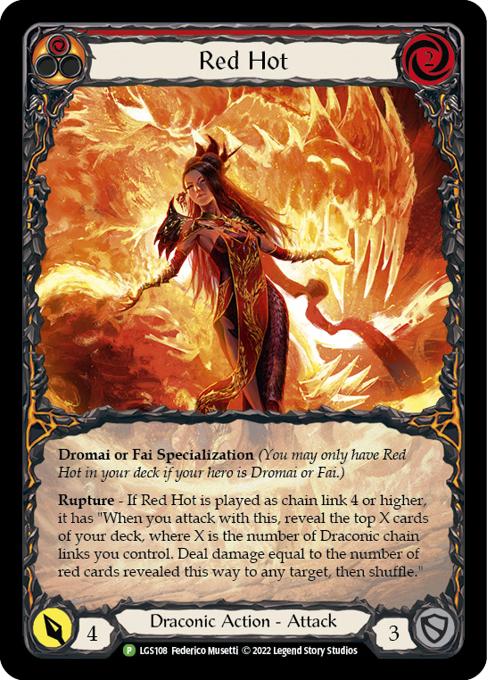 Red Hot [LGS108] (Promo)  Rainbow Foil | Chromatic Games