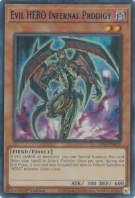 Evil HERO Infernal Prodigy (Blue) [LDS3-EN024] Ultra Rare | Chromatic Games