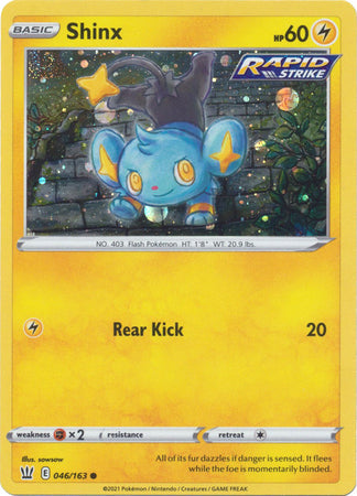 Shinx (046/163) (Cosmos Holo) [Sword & Shield: Battle Styles] | Chromatic Games