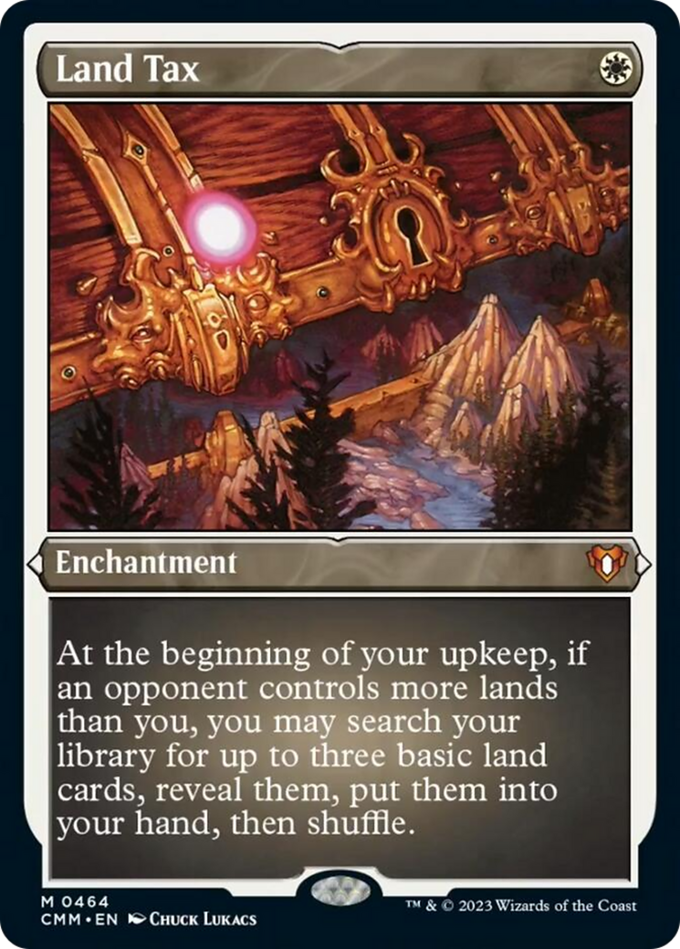 Land Tax (Foil Etched) [Commander Masters] | Chromatic Games