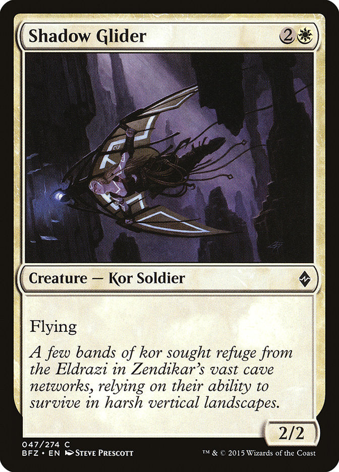 Shadow Glider 47/274 (Battle for Zendikar)  | Chromatic Games